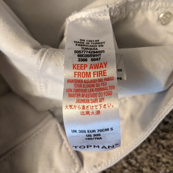 topman white pants - Picture 2 of 2